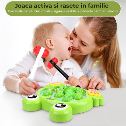 Joc Interactiv Timebox, "Loveste Broscuta" cu 2 Ciocanele, Verde