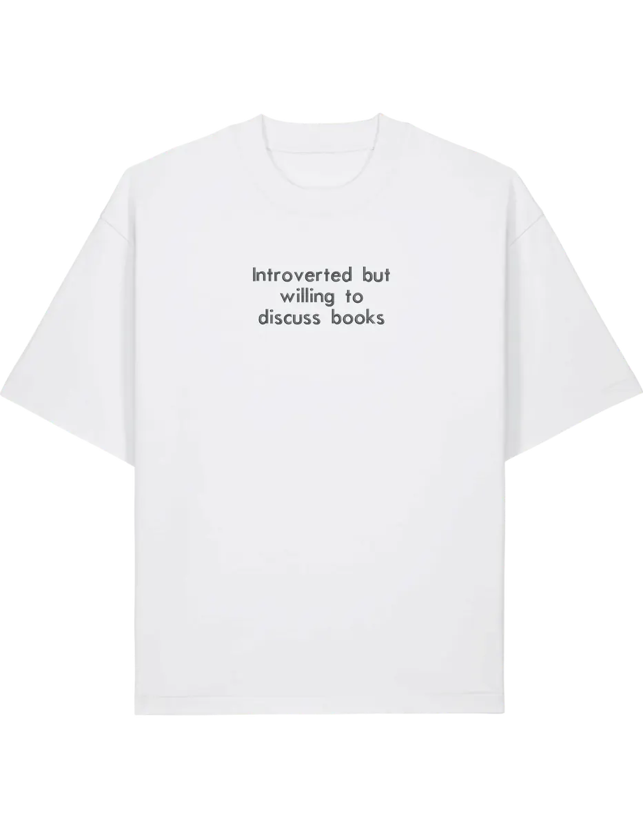 Introverted tricou bookish