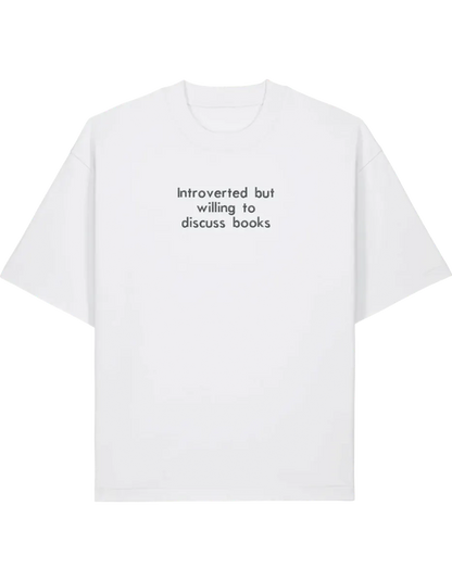 Introverted tricou bookish