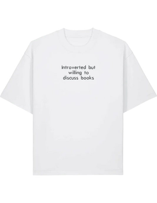 Introverted tricou bookish