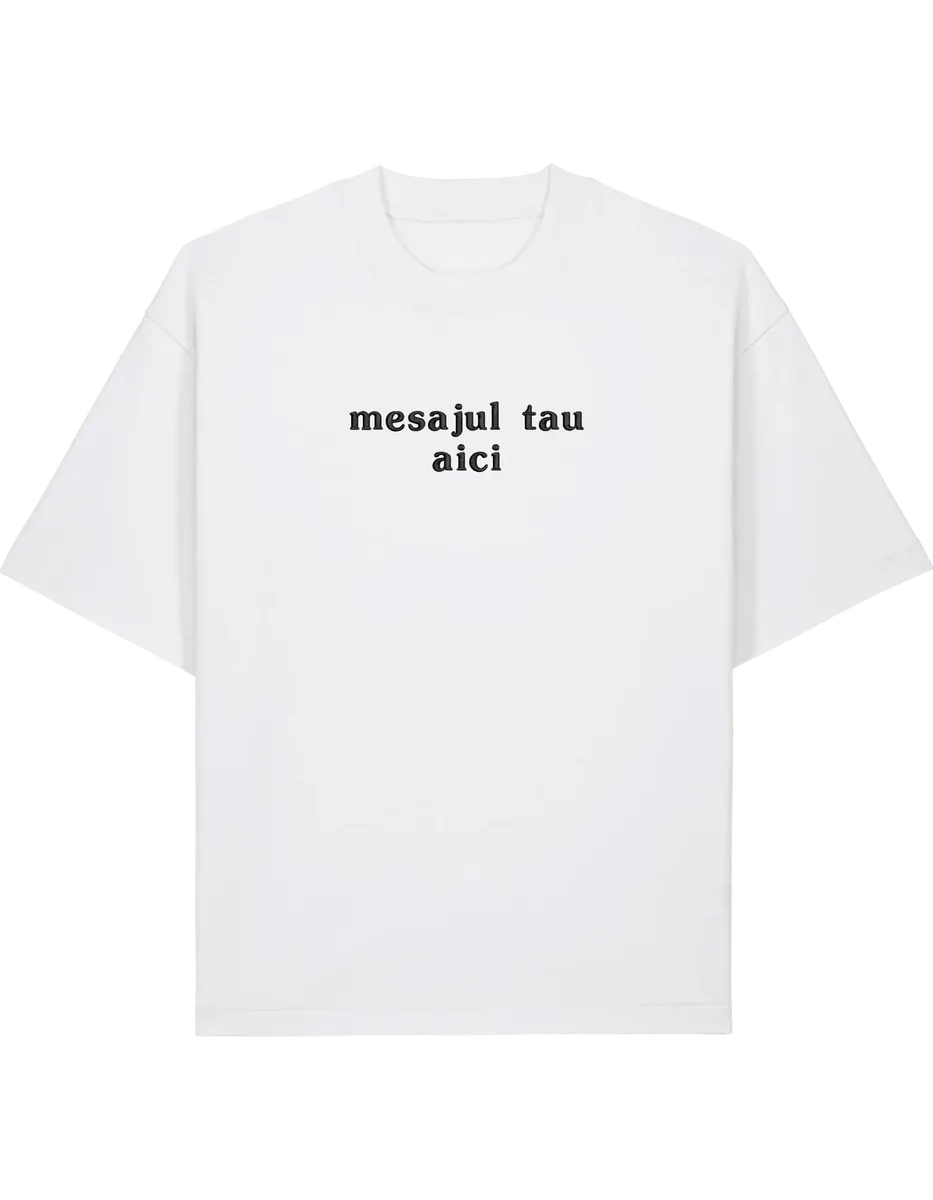 Tricou personalizat font basic