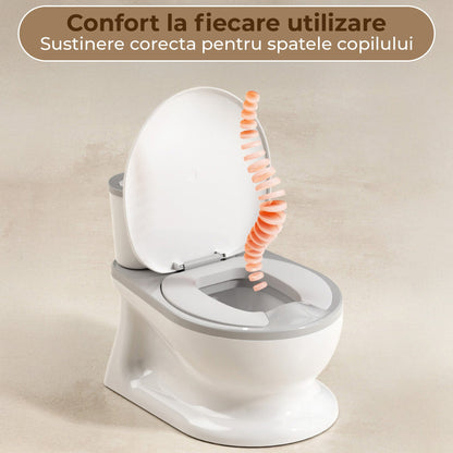 Toaleta cu Design Realist pentru Copii, Alb