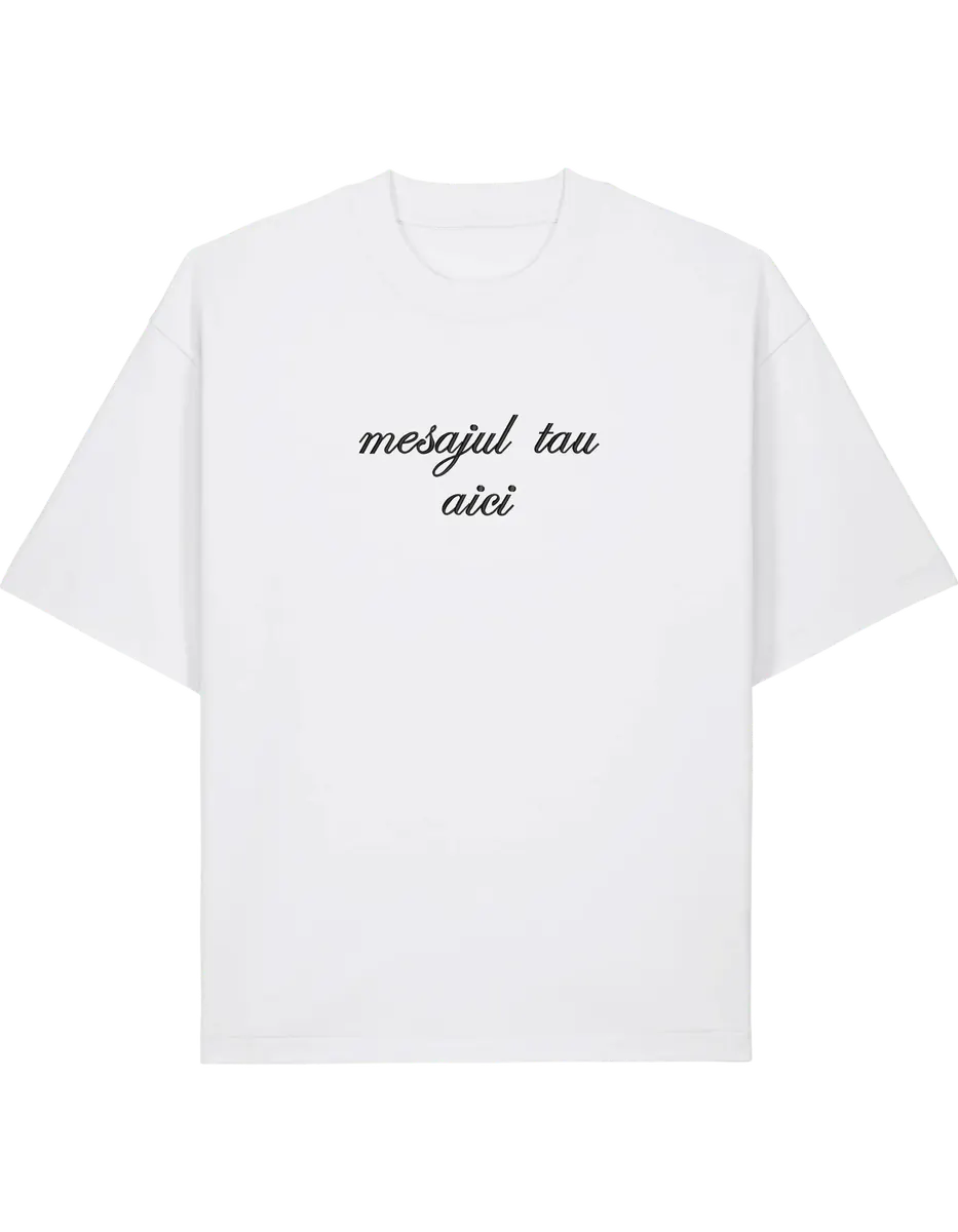 Tricou personalizat font cursiv