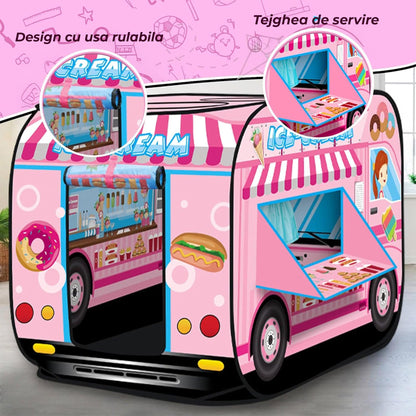 Cort de Joaca Pop-Up pentru Copii 1, 5 Ani, Roz