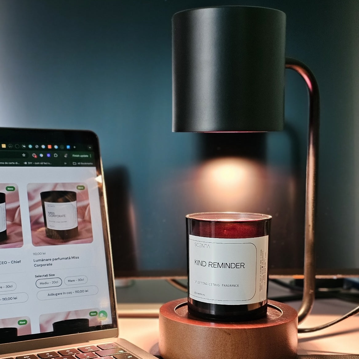 Încălzitor de Lumânări Scenta – Magia Aromelor la Tine Acasă!
