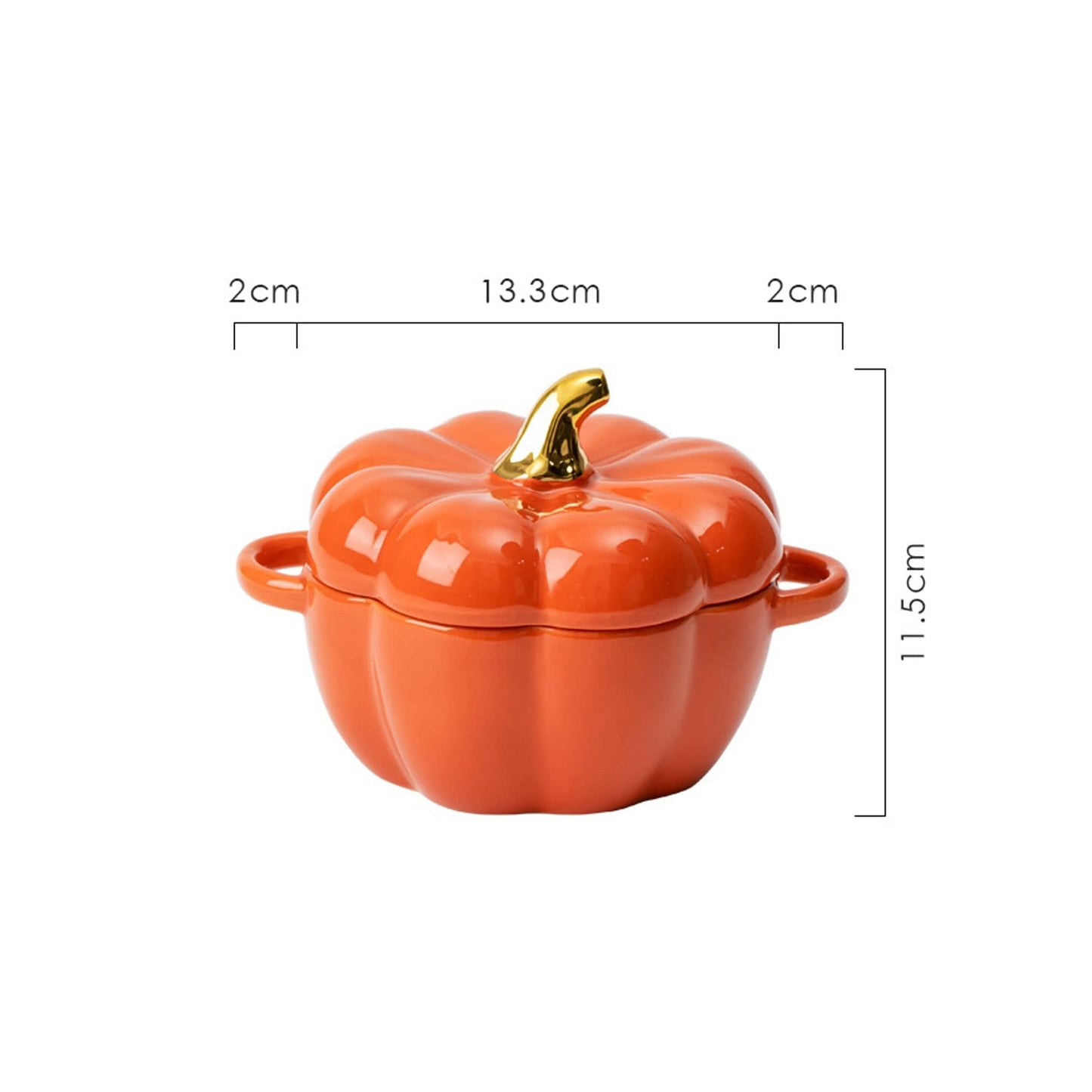 Oala Ceramica Dovleac 14 Cm Timebox, Underglaze, Capacitate 450ml, Microunde