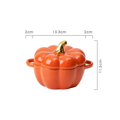 Oala Ceramica Dovleac 14 Cm Timebox, Underglaze, Capacitate 450ml, Microunde