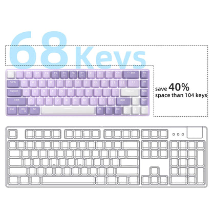 Tastatura Mecanica Gaming Timebox, Red Switch, 60%, Hot-Swap, Violet