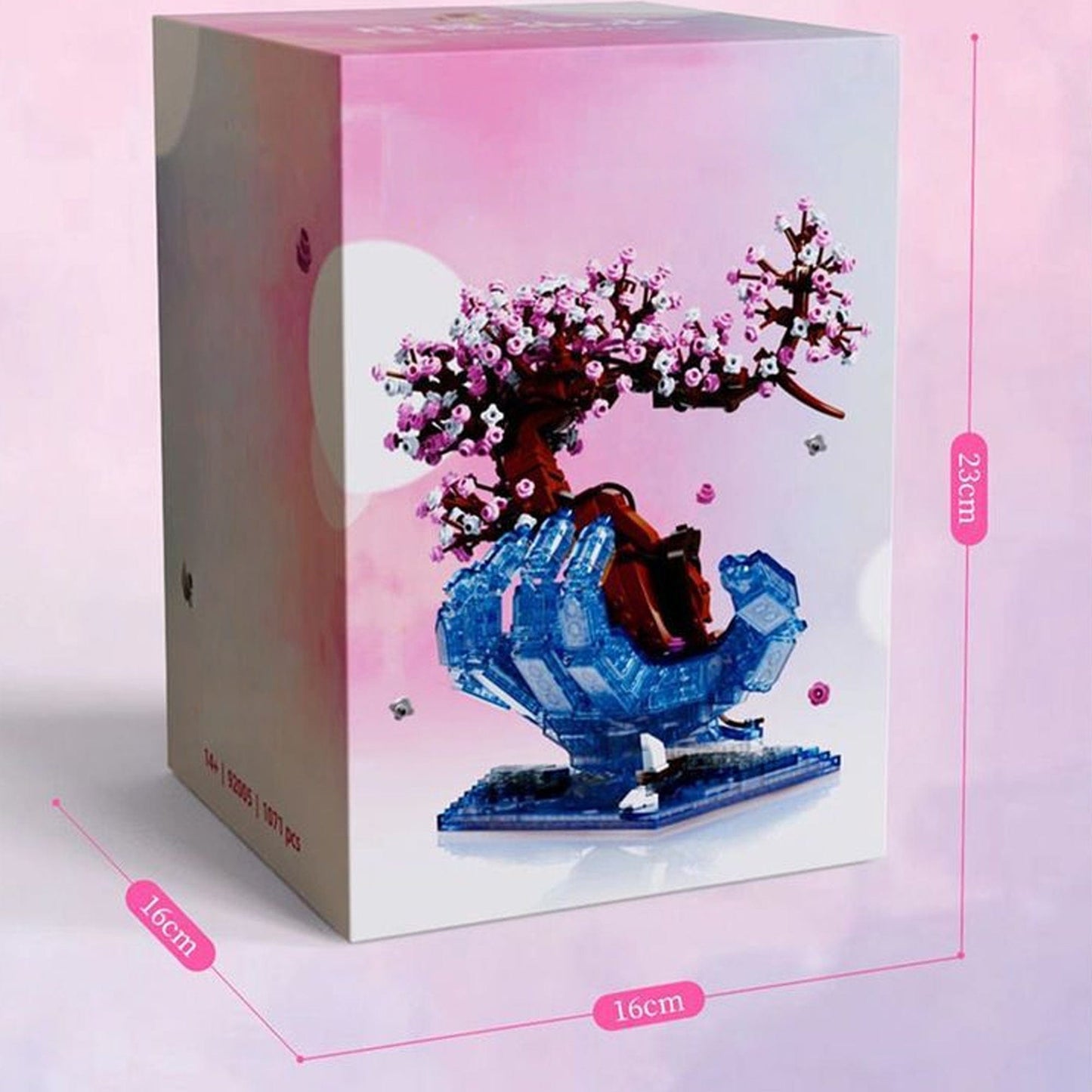 Set Constructie 3D Timebox, Model Cherry Blossom LED, Multicolor