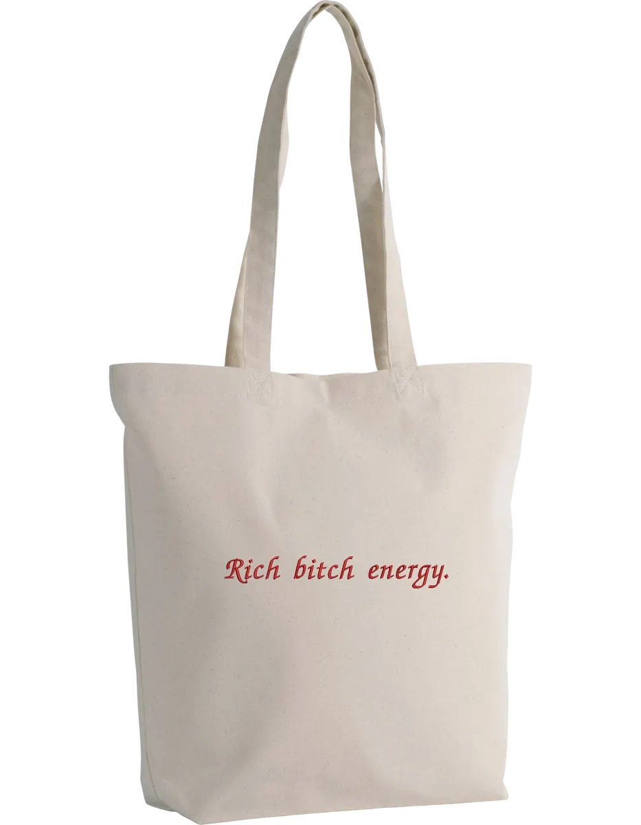 Rich bitch energy tote bag