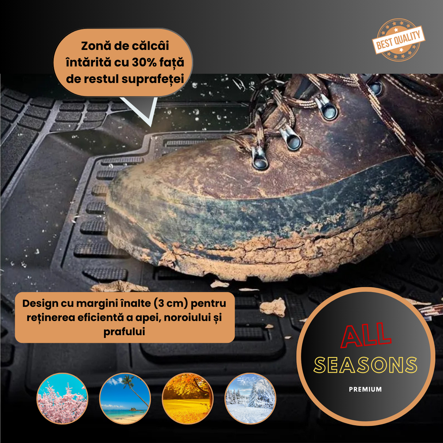Covorașe Auto TeamCar® Tip Tăviță Compatibile MINI Hatch R56 (2006–2013) - hatchback
