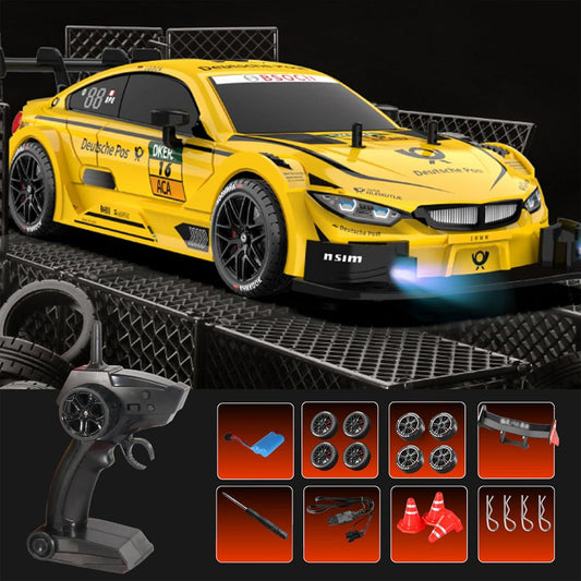 Masina RC Drift 1:16 cu 4WD, Viteza 22KM/H, Galben