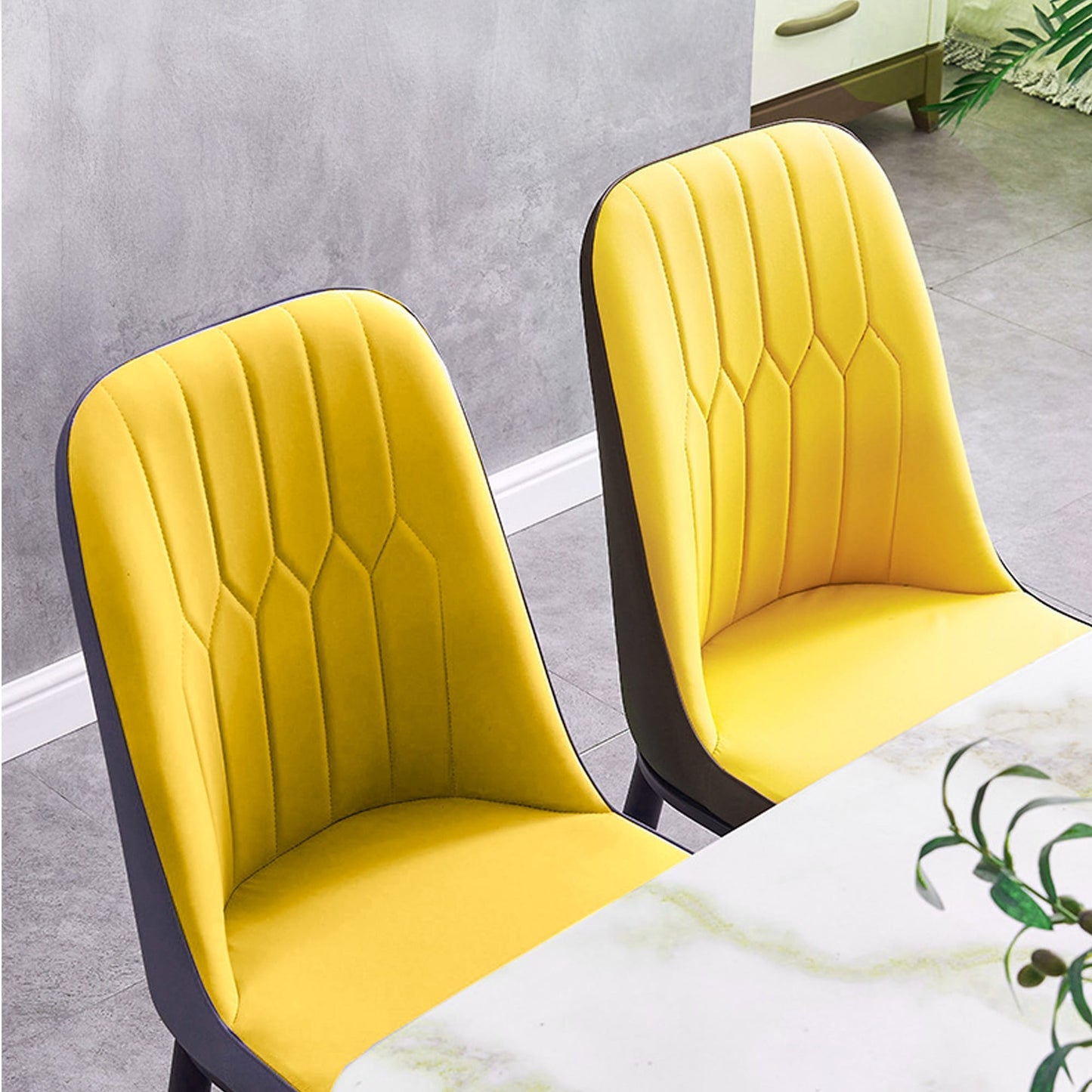 Scaun de Dining Modern Bucatarie, Spate, solduri, Galben