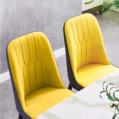 Scaun de Dining Modern Bucatarie, Spate, solduri, Galben