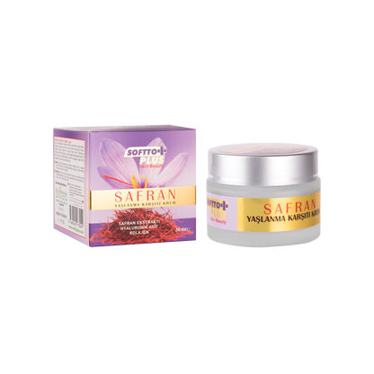 Crema Anti-îmbătrânire cu șofran pentru față și gât – 50 ml