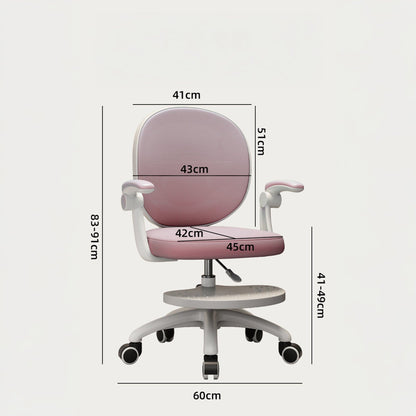Scaun Reglabil pentru Copii, Model Ergonomic cu Spatar Confortabil, Roz