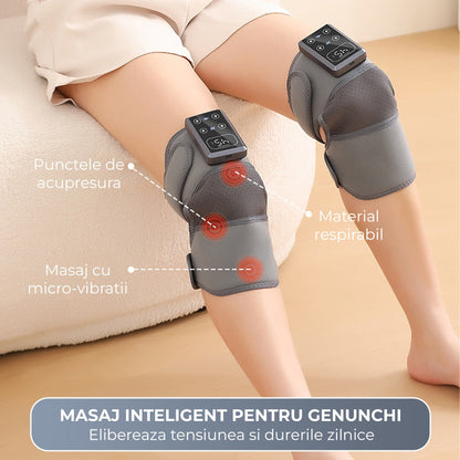 Set 2 x Aparat Termic pentru Genunchi, Incalzire 45, Gri