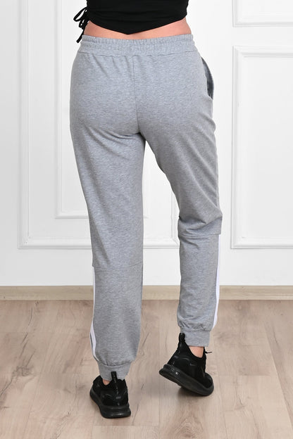 Pantalon dama marimi mari de trening cu dungi 9046