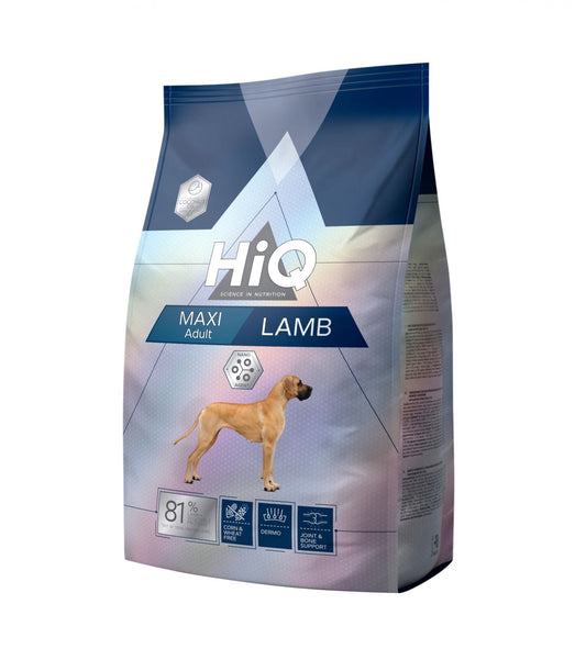 Hrana uscata pentru caini adult de talie mare cu carne de miel, HiQ Maxi Adult Lamb, 11 kg