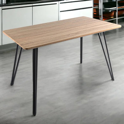 Masa bucatarie, living, blat MDF, Naimeed D9608, Salcam Deschis, 120x70x75cm