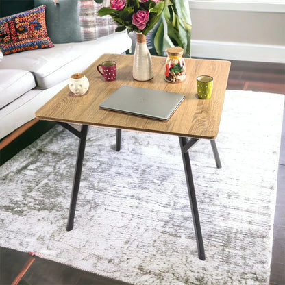 Masa bucatarie, living, blat MDF, Naimeed 9610, Salcam Deschis, 80x80x75cm