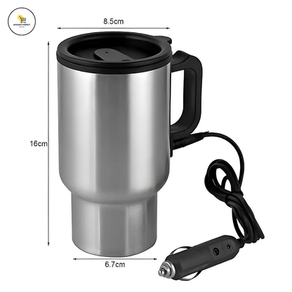 Cana Termos Auto 12V cu Alimentare la Brichetă, 450ml, Inox, 100℃