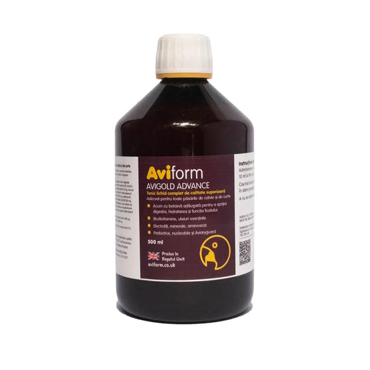 Aviform Avigold – vitamine, probiotice și aminoacizi pasari de colivie
