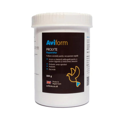 Aviform Prolyte – probiotice și electroliți pentru recuperare porumbei 500 gr