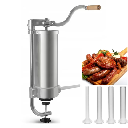 Aparat Manual de Facut Carnati APF® 1.25kg – Prindere G-Clamp, 4 Palnii, Inox