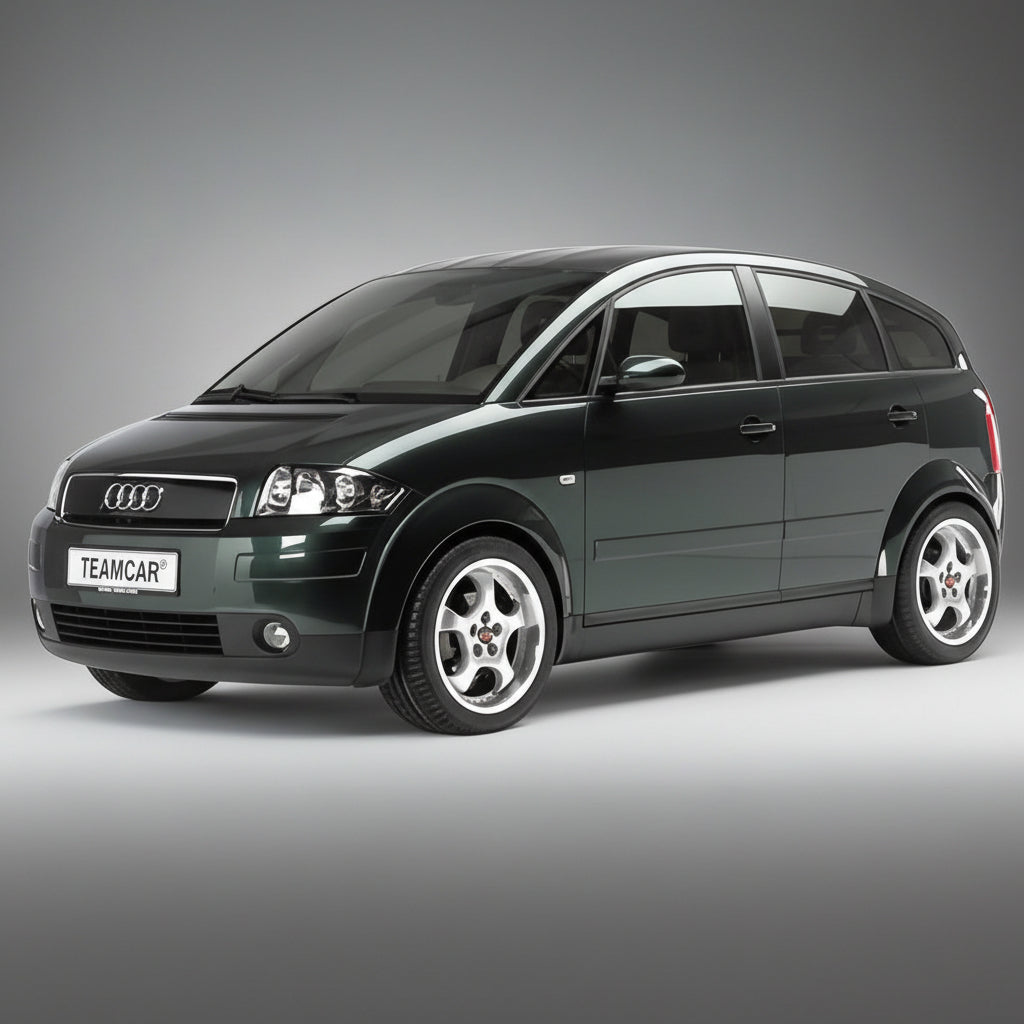 Covorașe Auto Tip Tăviță Compatibile Audi A2 (1999–2005), Negru, Design Antiderapant, Protecție Completă