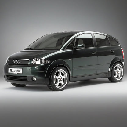 Covorașe Auto Tip Tăviță Compatibile Audi A2 (1999–2005), Negru, Design Antiderapant, Protecție Completă