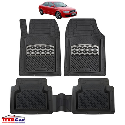 Covorașe Universale Tip Tăviță TEAMCAR® Audi A4 B6 Sedan (2000–2004), Set 5 Bucăți, Silver