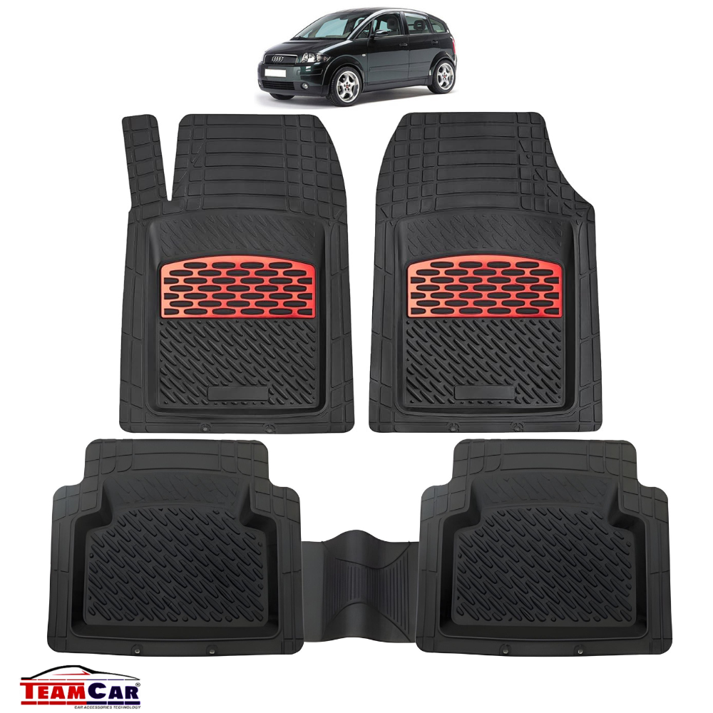 Audi A2 Covorașe Auto Tip Tăviță Compatibile (1999–2005), Red