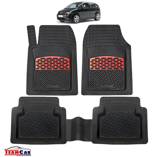 Audi A2 Covorașe Auto Tip Tăviță Compatibile (1999–2005), Red