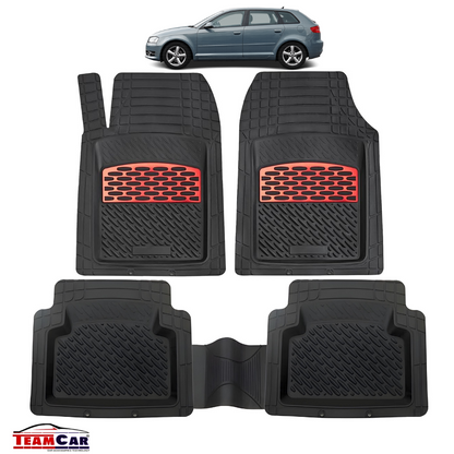 Audi A3 Covorase Auto TeamCar® Tavita Compatibile Hatchback 5 uși (2003–2013) Red