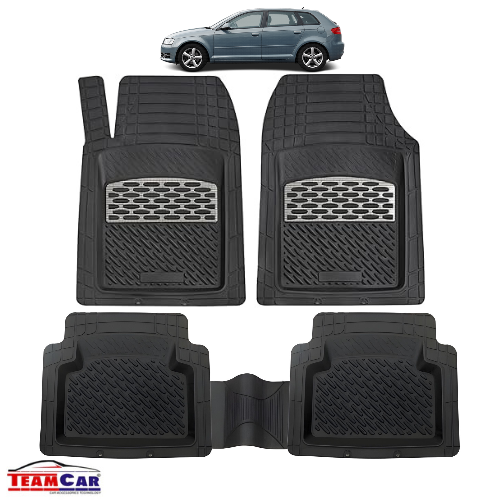 Audi A3 Covorase Auto TeamCar® Tavita Compatibile Hatchback 5 uși (2003–2013) Silver