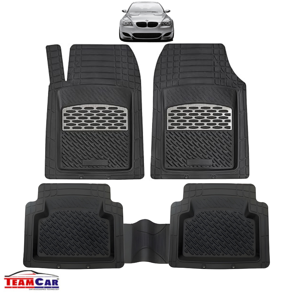 BMW Seria 5 E60 Covorase Auto TEAMCAR® Tip Tăvită pentru 2003-2010, Compatibile Universal, Silver