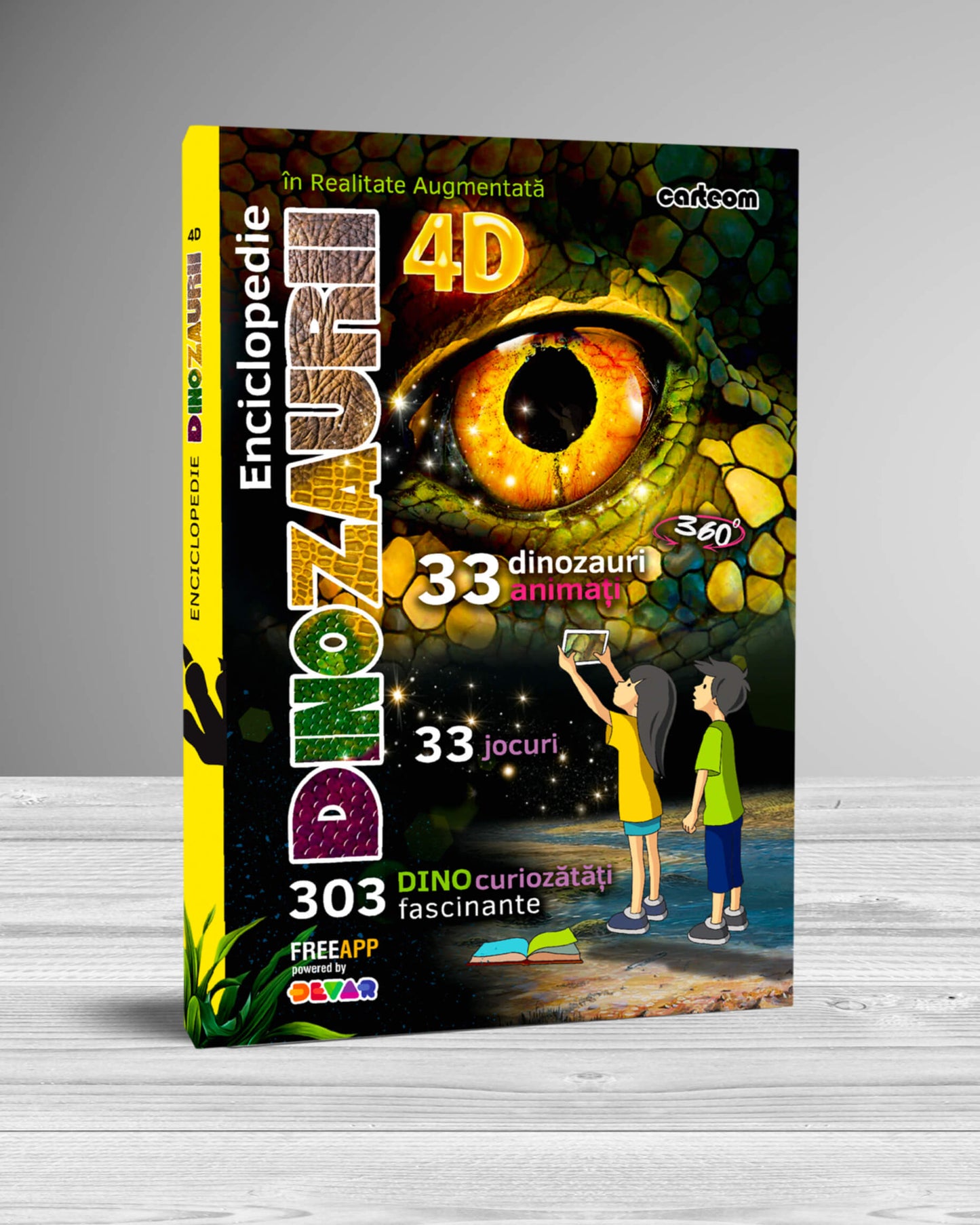 Dinozaurii-Enciclopedie cu Realitate Augmentată, 4D