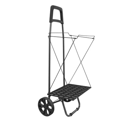Carucior de piata pliabil, Naimeed D4945, 2 roti, 43 L, Albastru/Alb