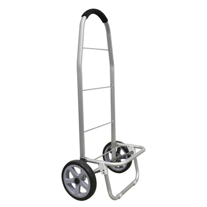 Carucior de piata pliabil, cadru din aluminiu, Naimeed D4951, 2 roti, 49 L, Maro