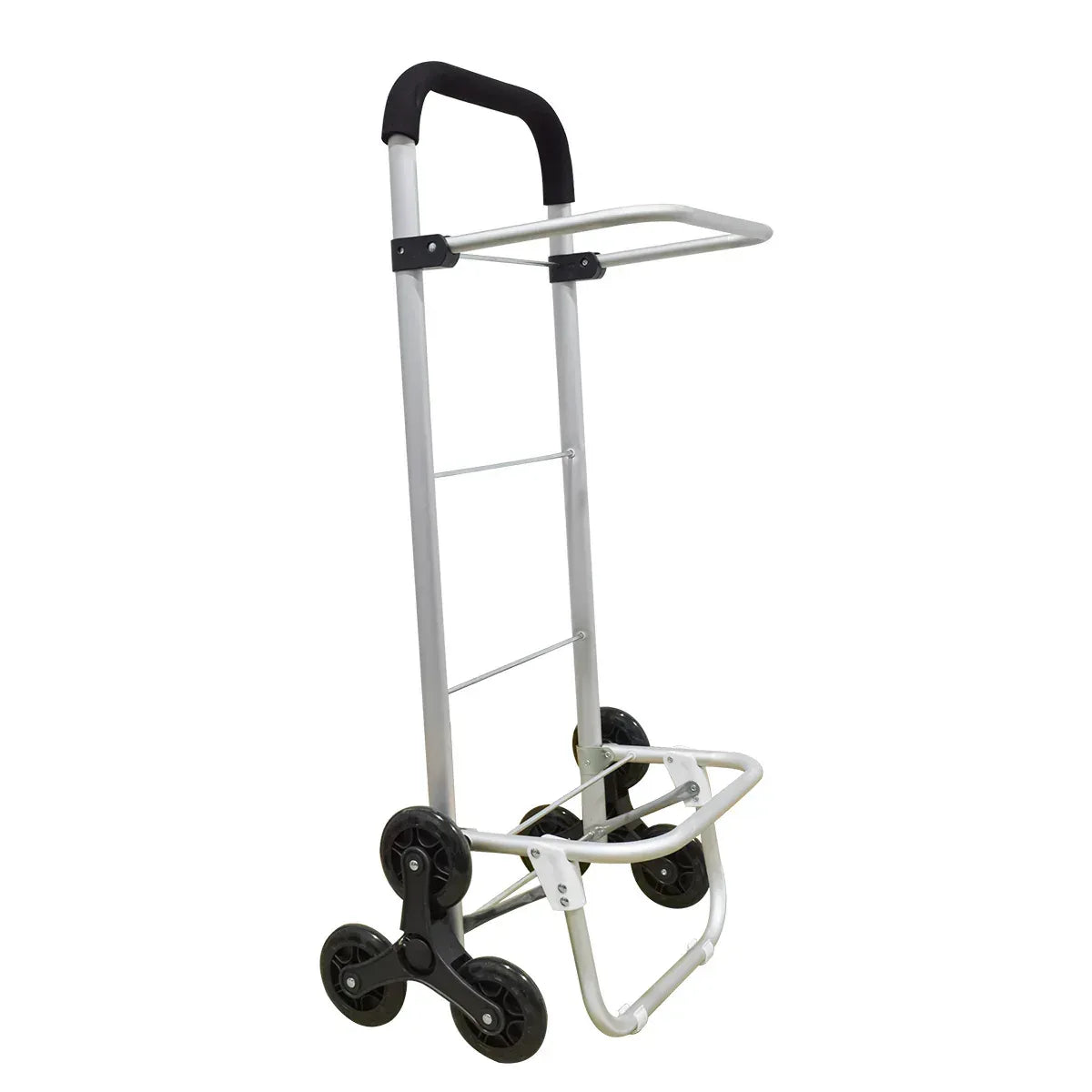 Carucior de piata pliabil, cadru din aluminiu, roti din silicon, Naimeed D4950, 6 roti, 49 L, Verde