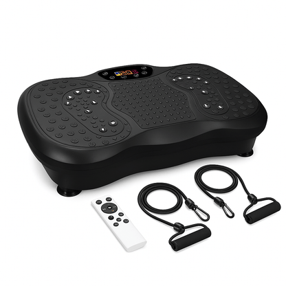 Aparat vibromasaj fitness cu masaj magnetic pentru picioare, Negru
