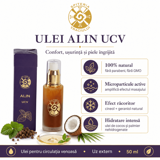 Ulei Natural pentru Varice și Circulație Venoasă – ALIN UCV