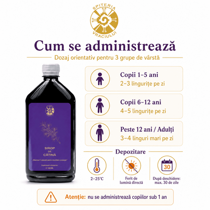 Leac Bătrânesc pentru Imunitate – Sirop de Cătină Natural | 500ml