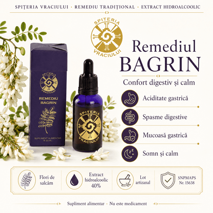 Remediu Natural Gastrită și Ulcer – BAGRIN | 30ml