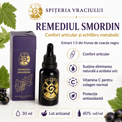 Remediu Natural Reumatism, Gută și Dureri Articulare – SMORDIN | 30ml