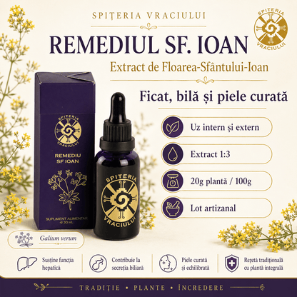 Remediu Natural Ficat și Detoxifiere Hepatică – SF. IOAN | 30ml