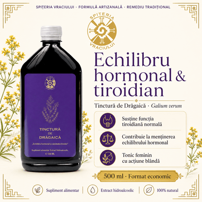 Tinctură de Drăgaică – Echilibru Hormonal și Sănătatea Tiroidei | 500ml
