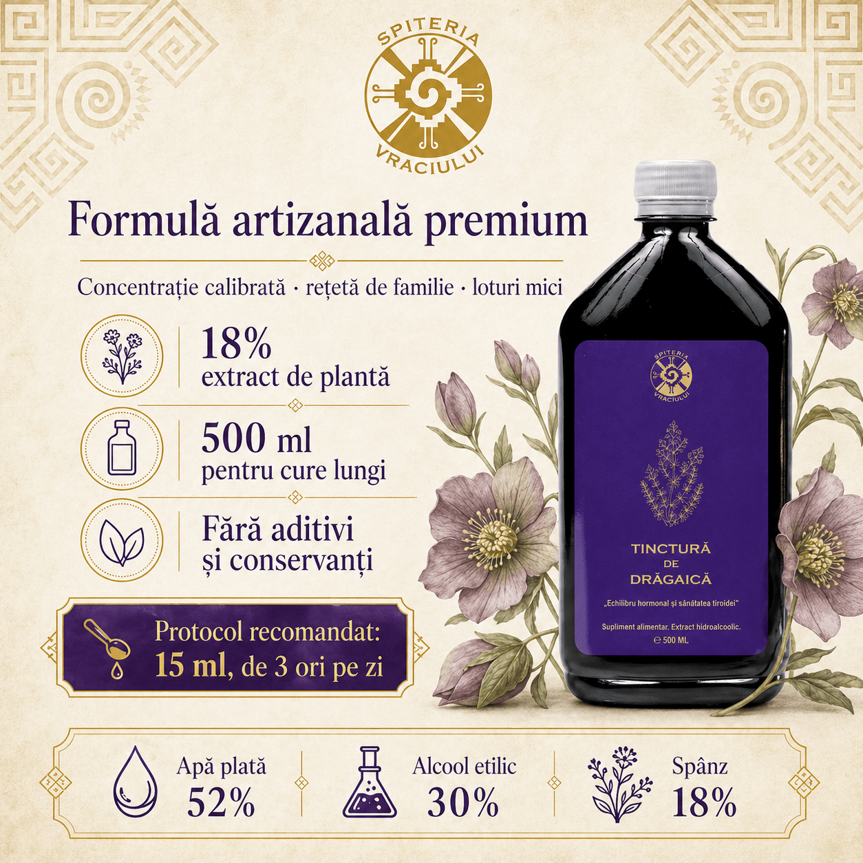 Tinctură de Spânz – Rețetă Străveche pentru Susținerea Organismului | 500ml
