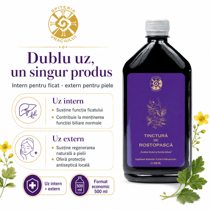 Tinctură de Rostopască – Susține Ficatul și Funcția Biliară | 500ml
